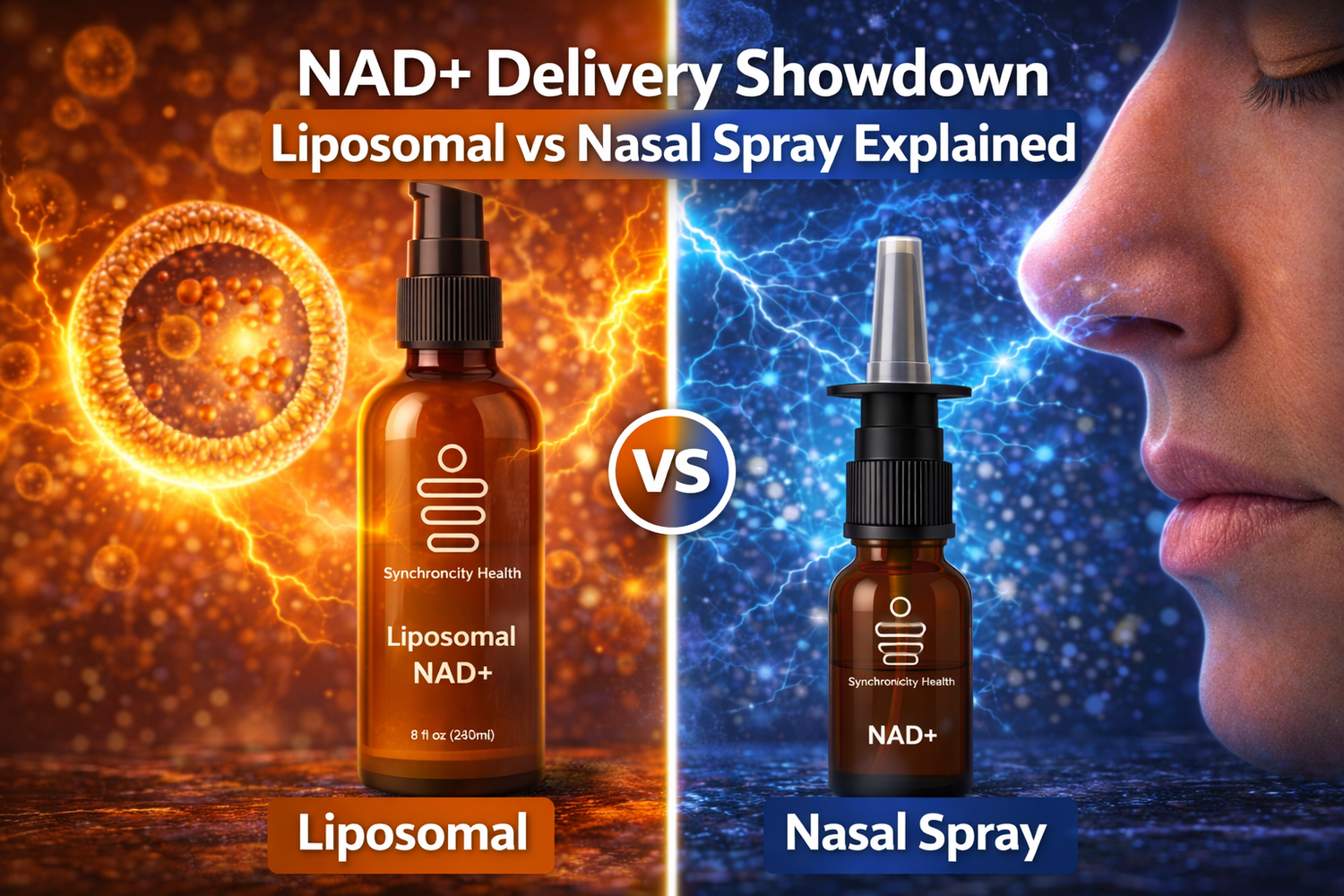 NAD+ Delivery Showdown: Liposomal vs Nasal Spray Explained