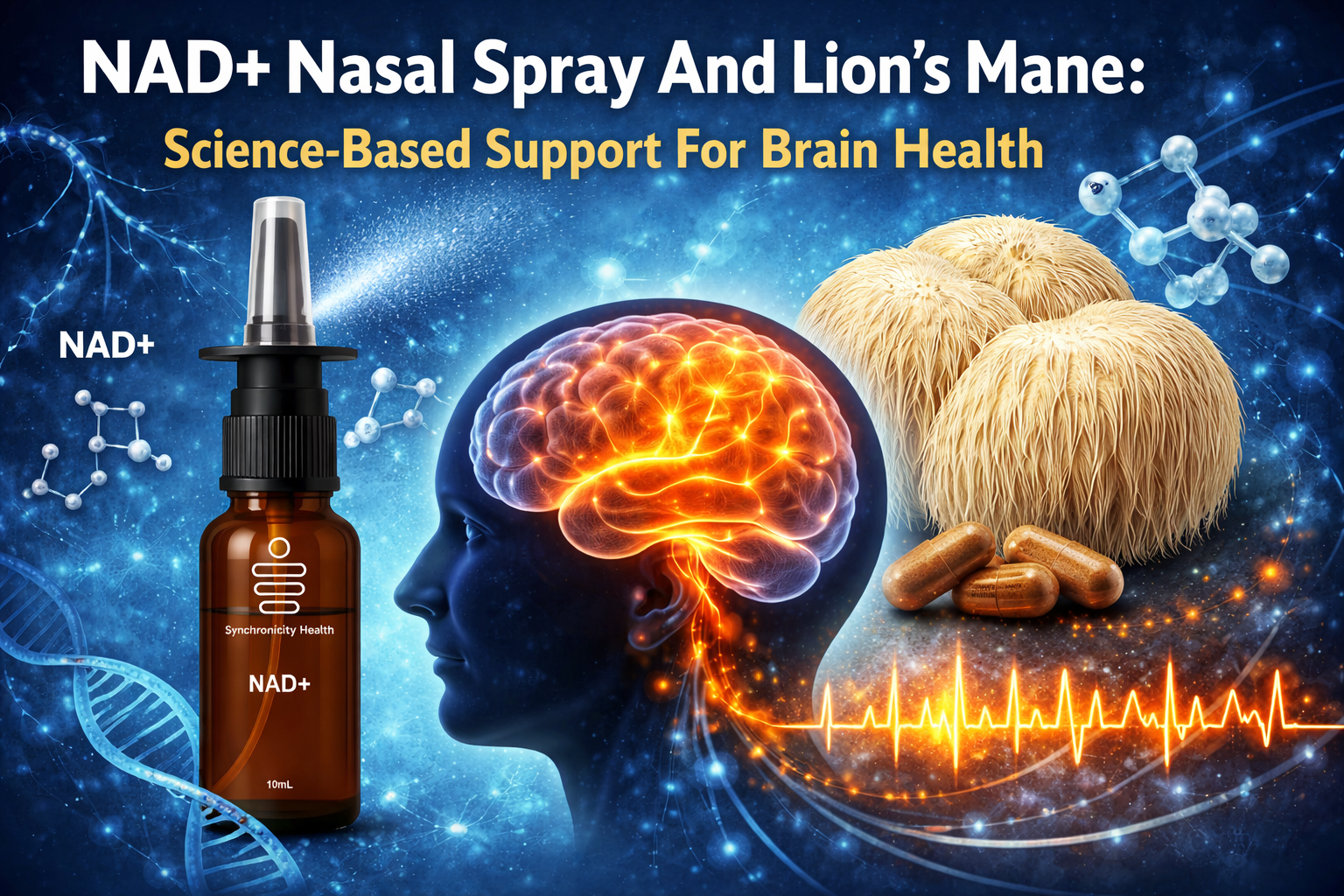 NAD+ Nasal Spray And Lion's Mane: Science-Based Support For Brain Health