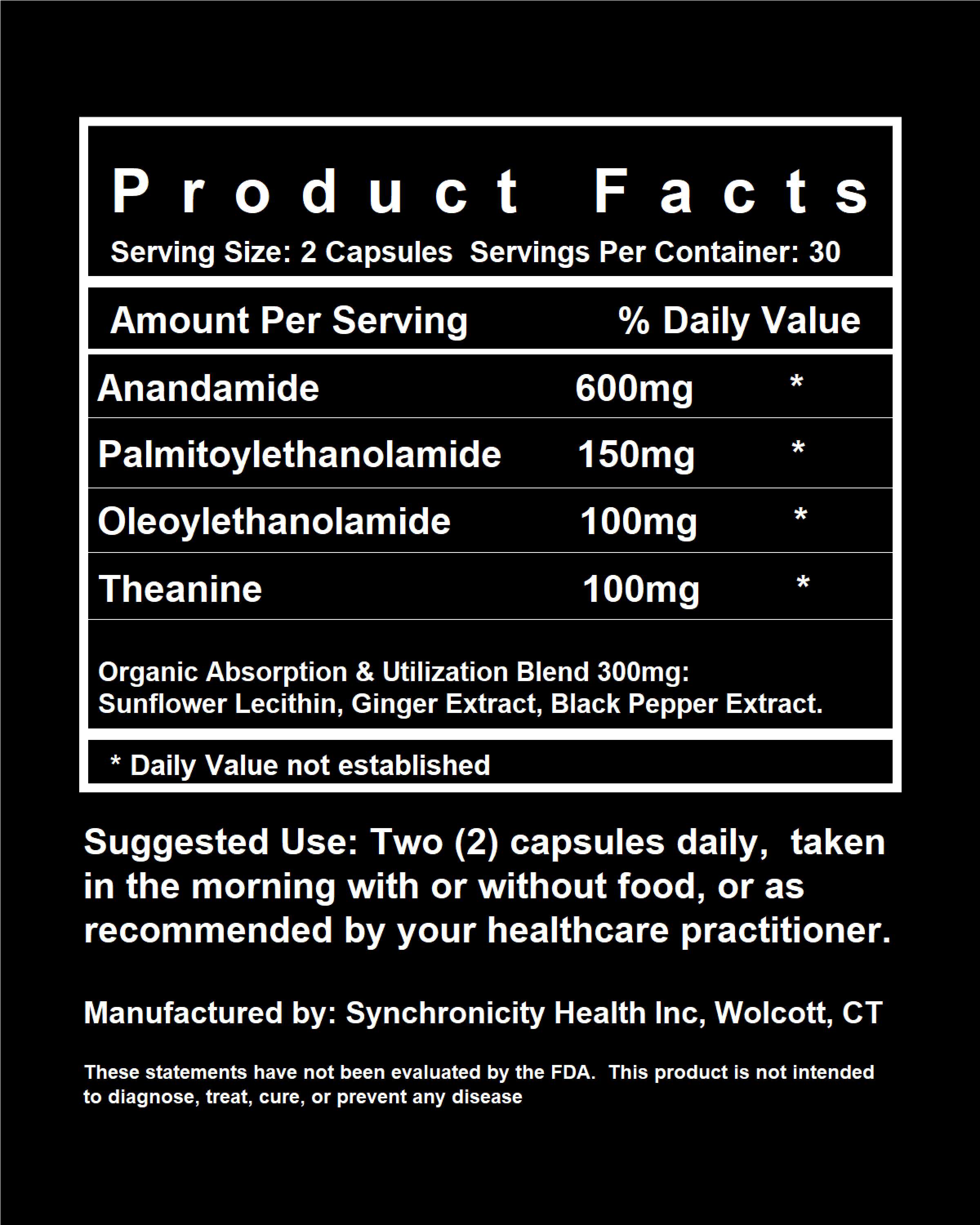 Anandamide Supplement - Synchronicity Health