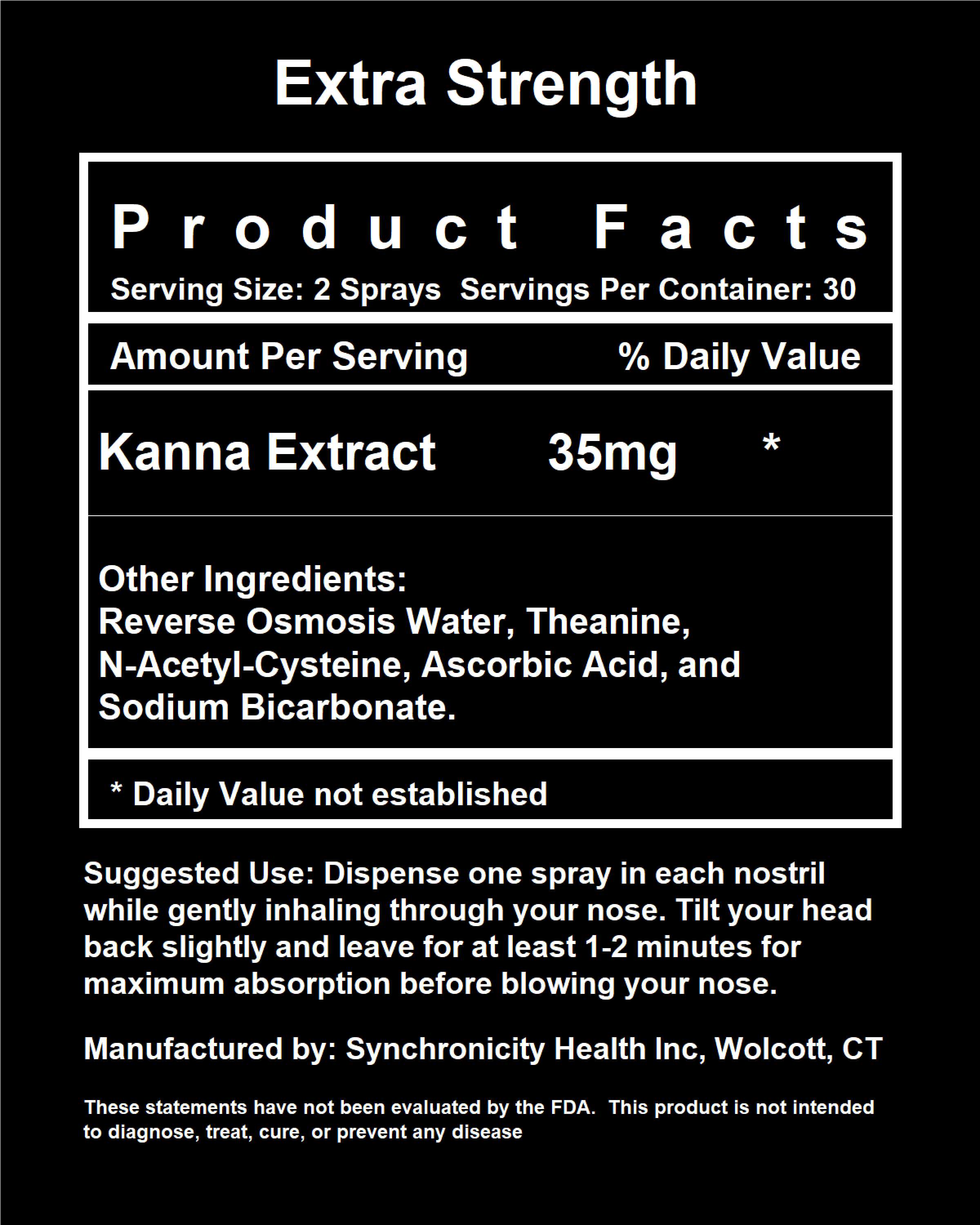 Kanna Nasal Spray - Synchronicity Health
