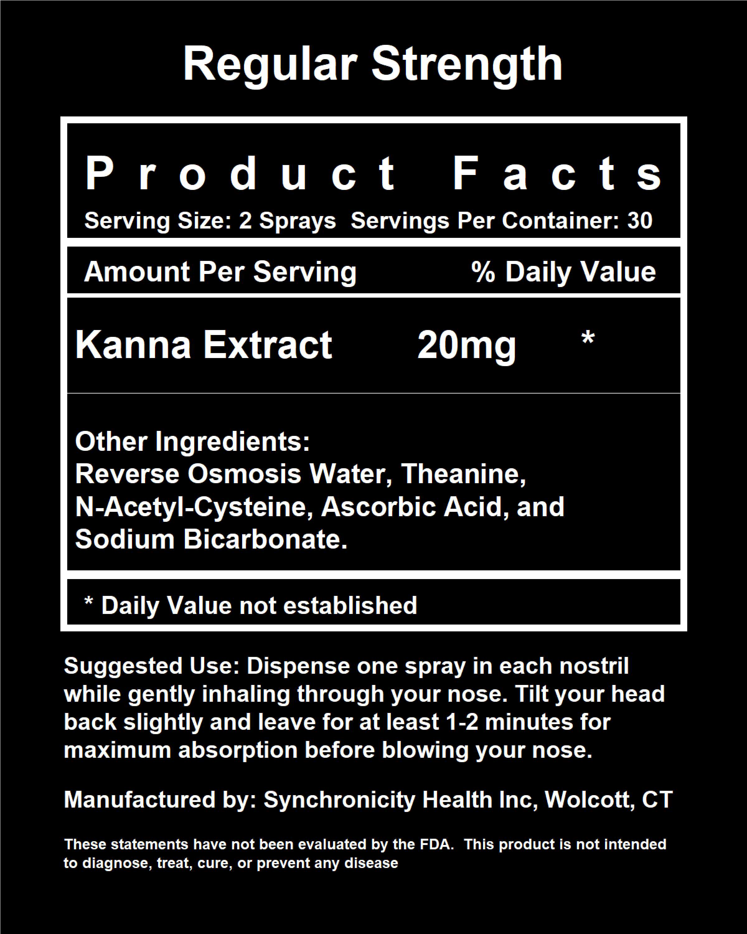 Kanna Nasal Spray - Synchronicity Health