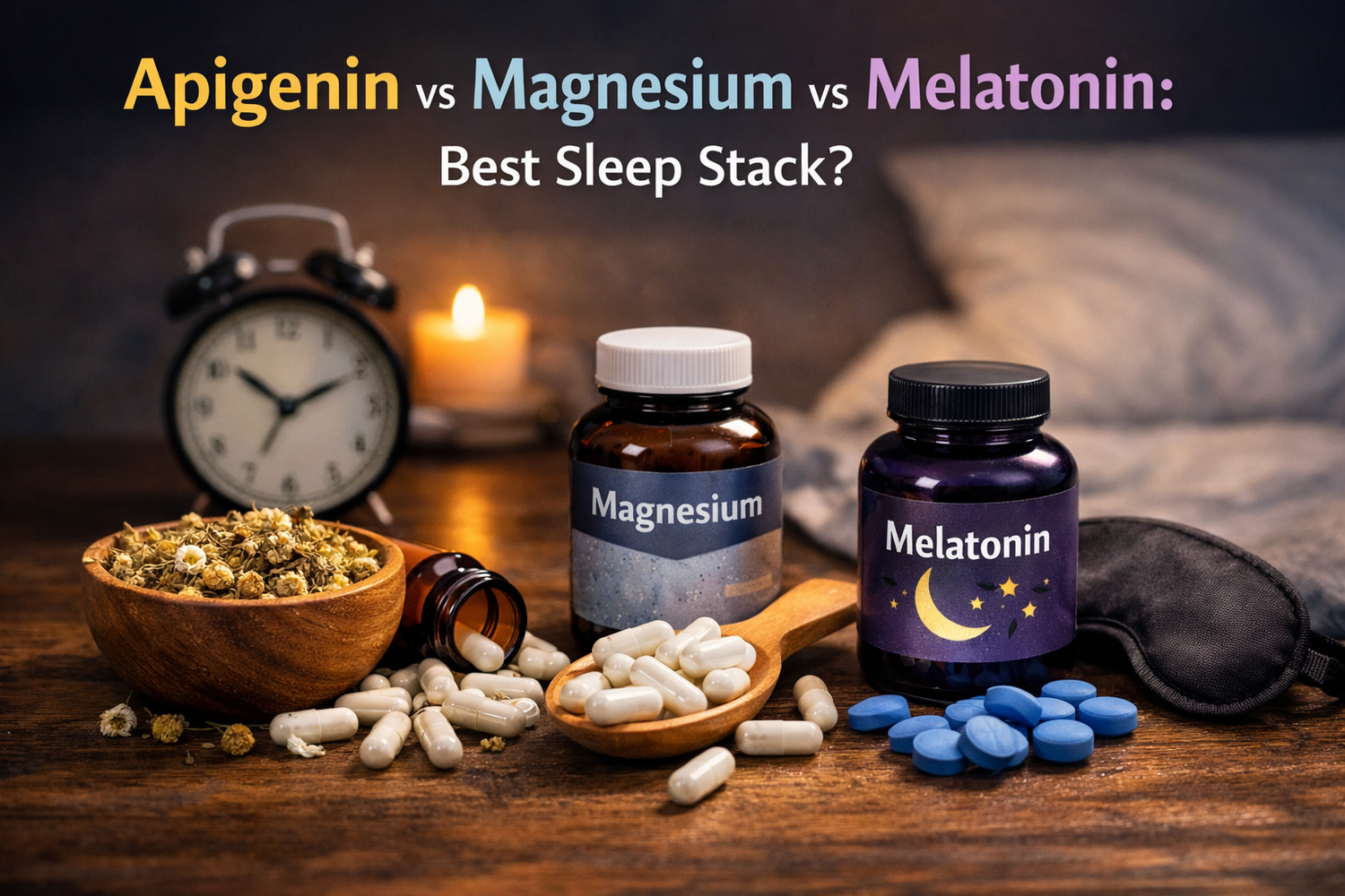 Apigenin vs Magnesium vs Melatonin: Best Sleep Stack?