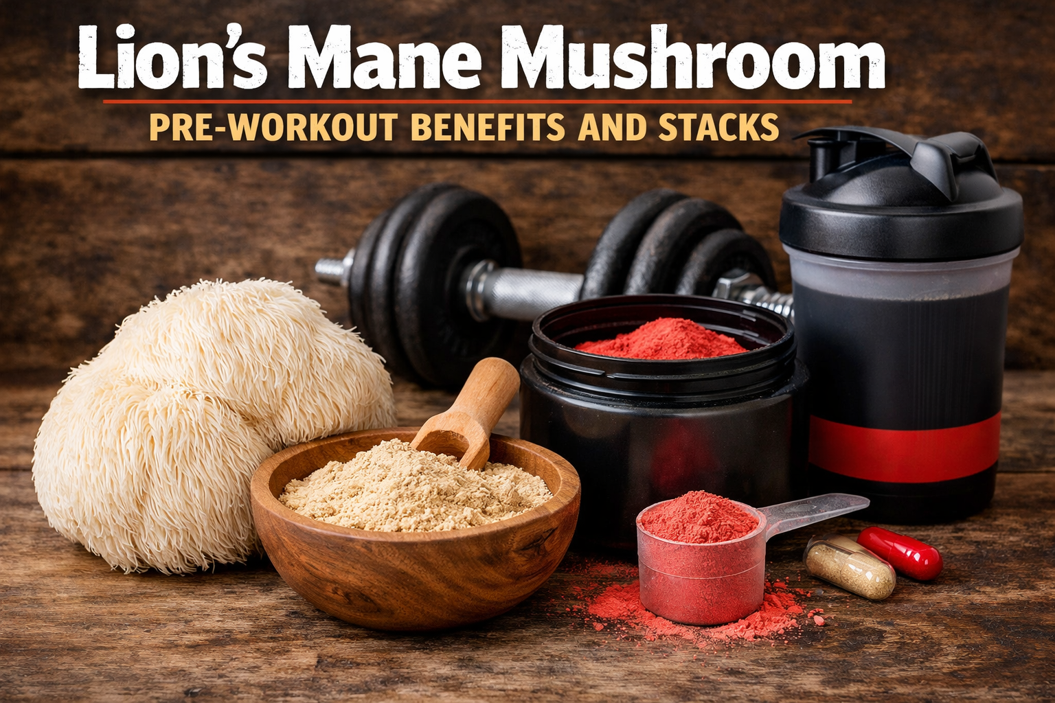 Lion’s Mane Mushroom Pre-Workout Benefits and Stacks