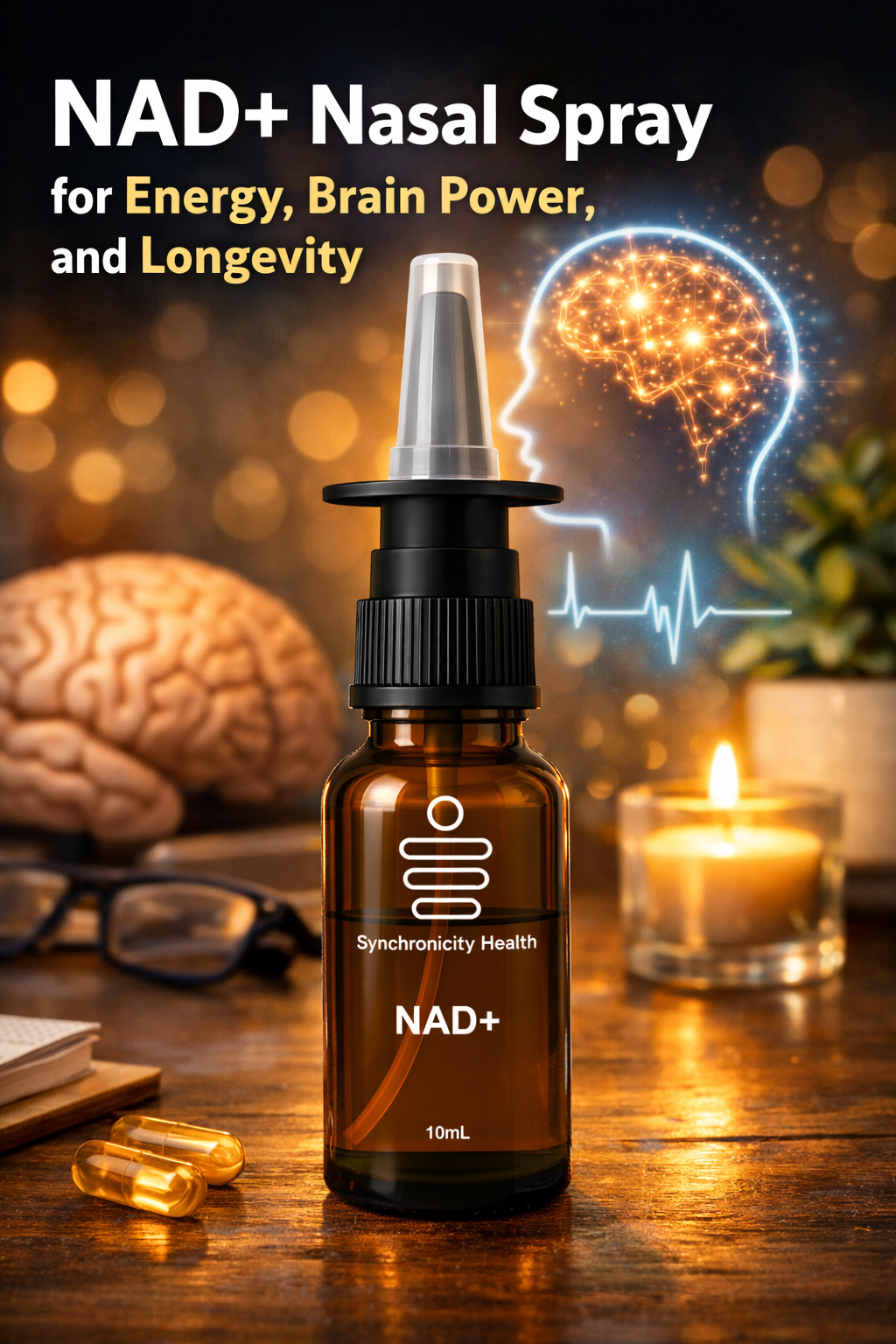 NAD+ Nasal Spray for Energy, Brain Power, and Longevity
