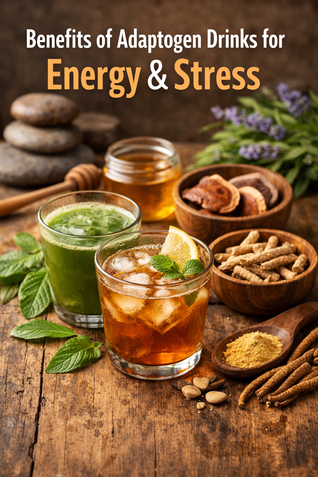 Benefits of Adaptogen Drinks for Energy & Stress