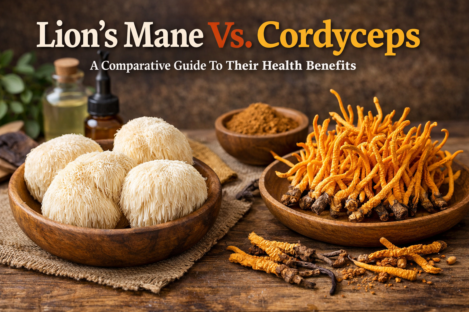 Lion's Mane Vs. Cordyceps: A Comparative Guide To Their Health Benefits