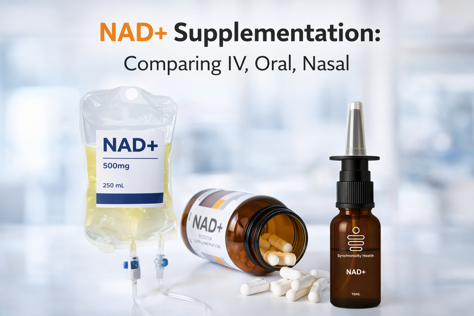 NAD+ Supplementation: Comparing IV, Oral, Nasal