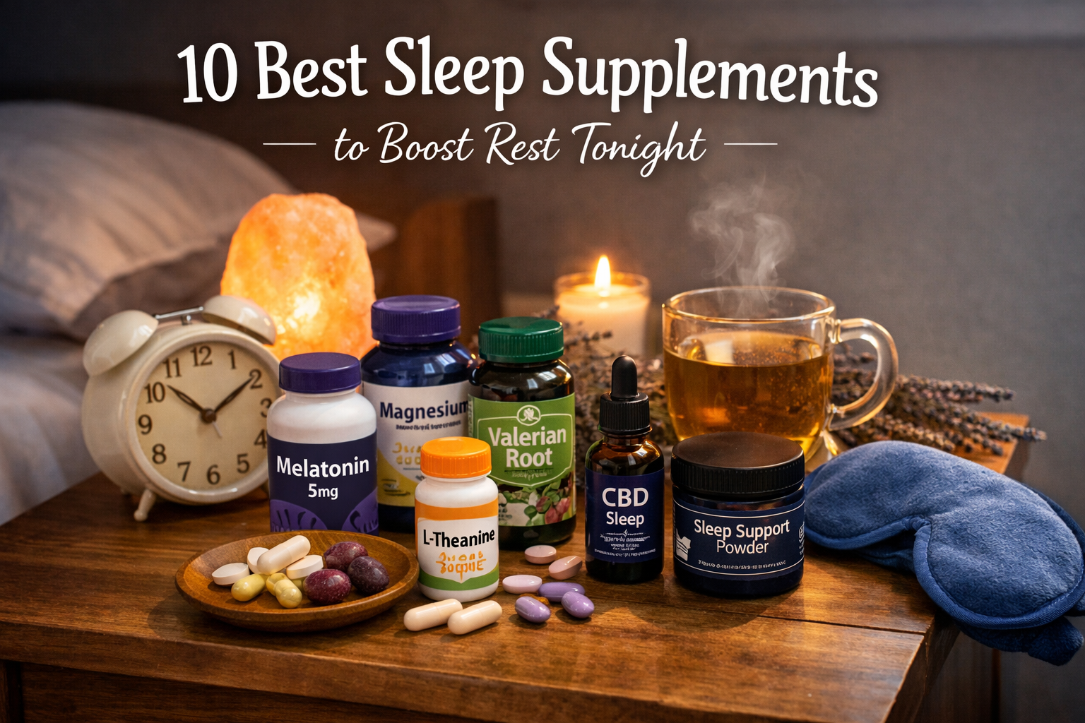 10 Best Sleep Supplements to Boost Rest Tonight