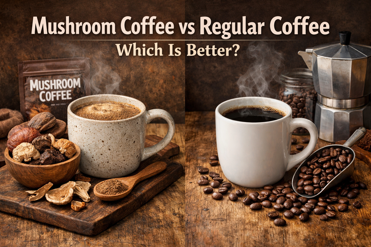 Mushroom Coffee vs Regular Coffee: Which Is Better?