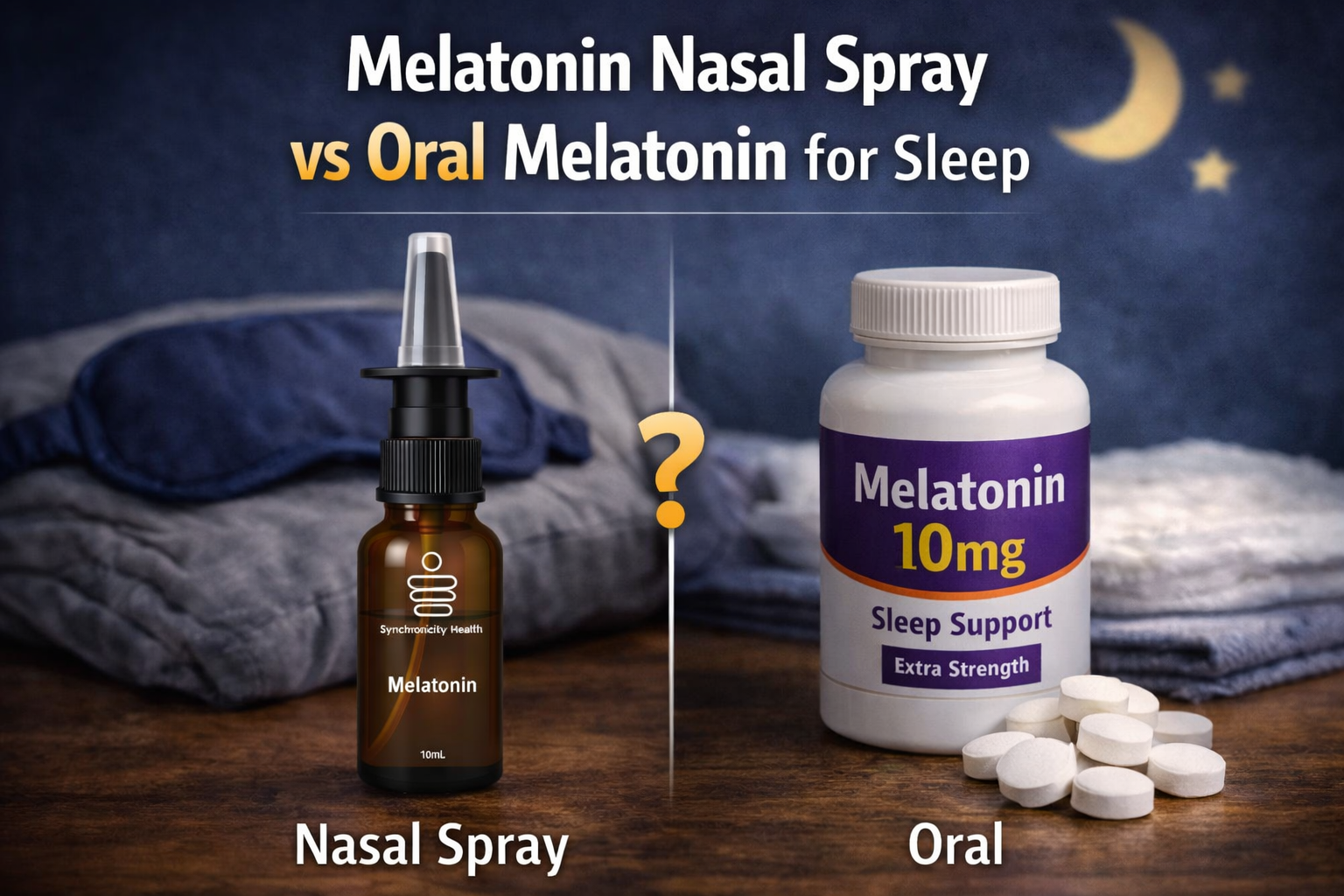 Melatonin Nasal Spray vs Oral Melatonin for Sleep
