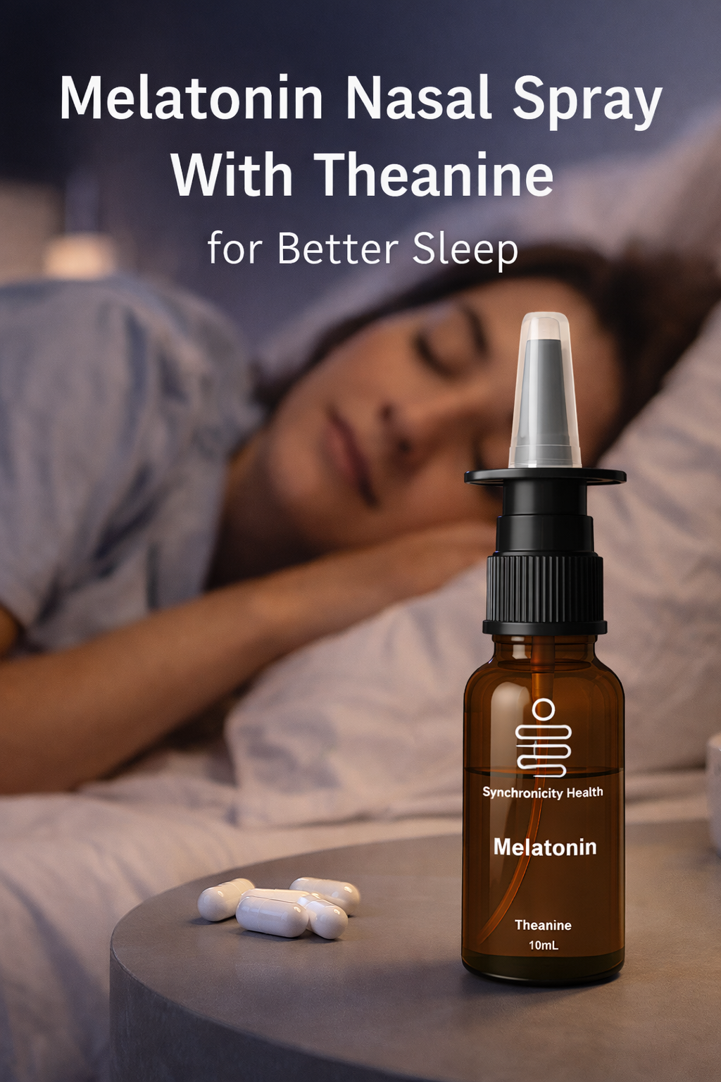 Melatonin Nasal Spray With Theanine for Better Sleep