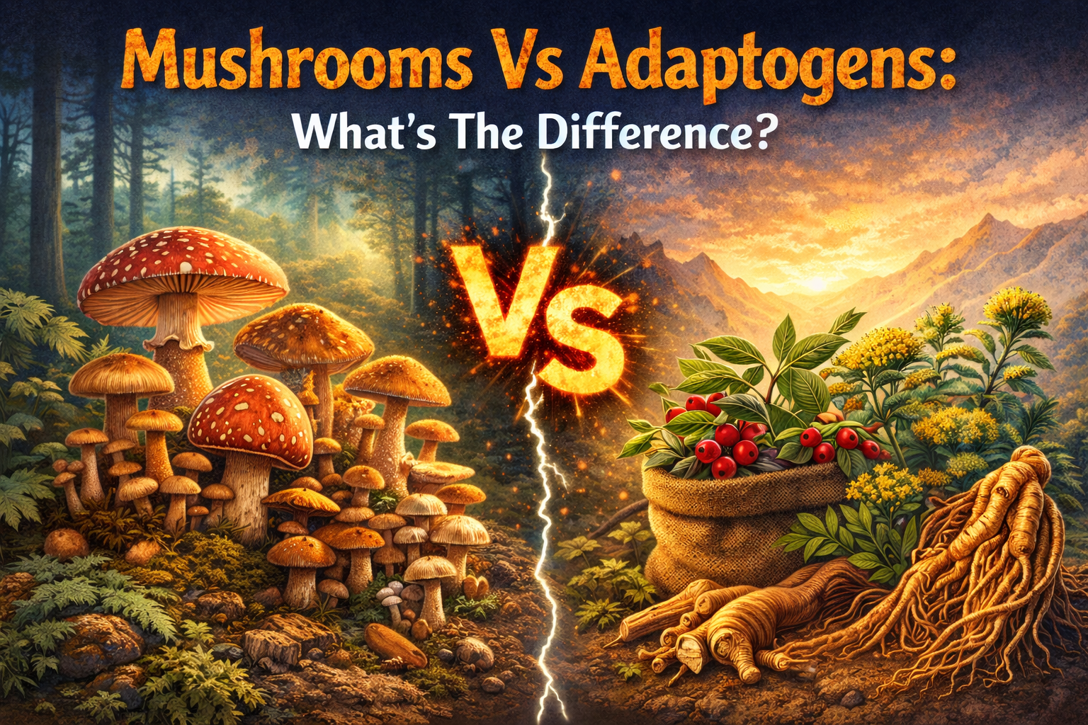 Mushrooms Vs Adaptogens: What's The Difference?