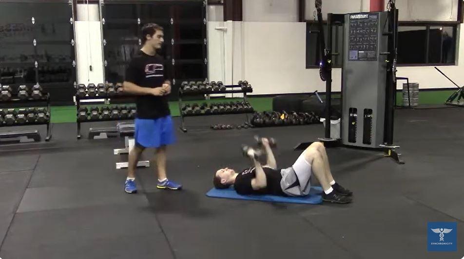 Alternating Dumbbell Floor Press