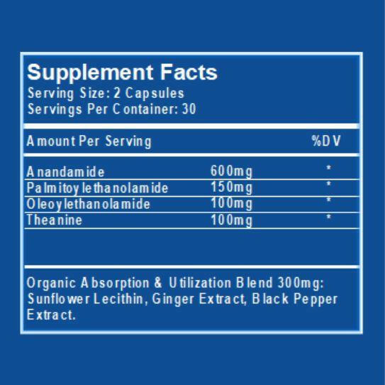 Anandamide Supplement Supp Facts