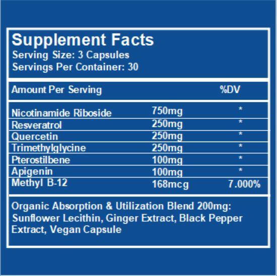 NAD Booster Supp Facts