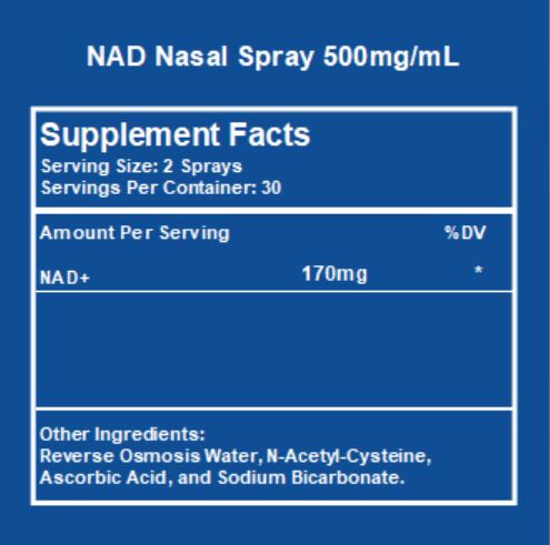 NAD Nasal Spray FREE SAMPLE - Limit 1 Per Customer