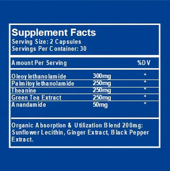 OEA Blend Supp Facts
