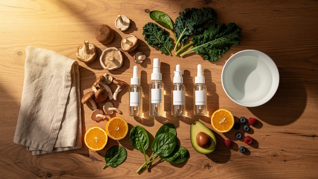 Morning wellness routine with nasal sprays