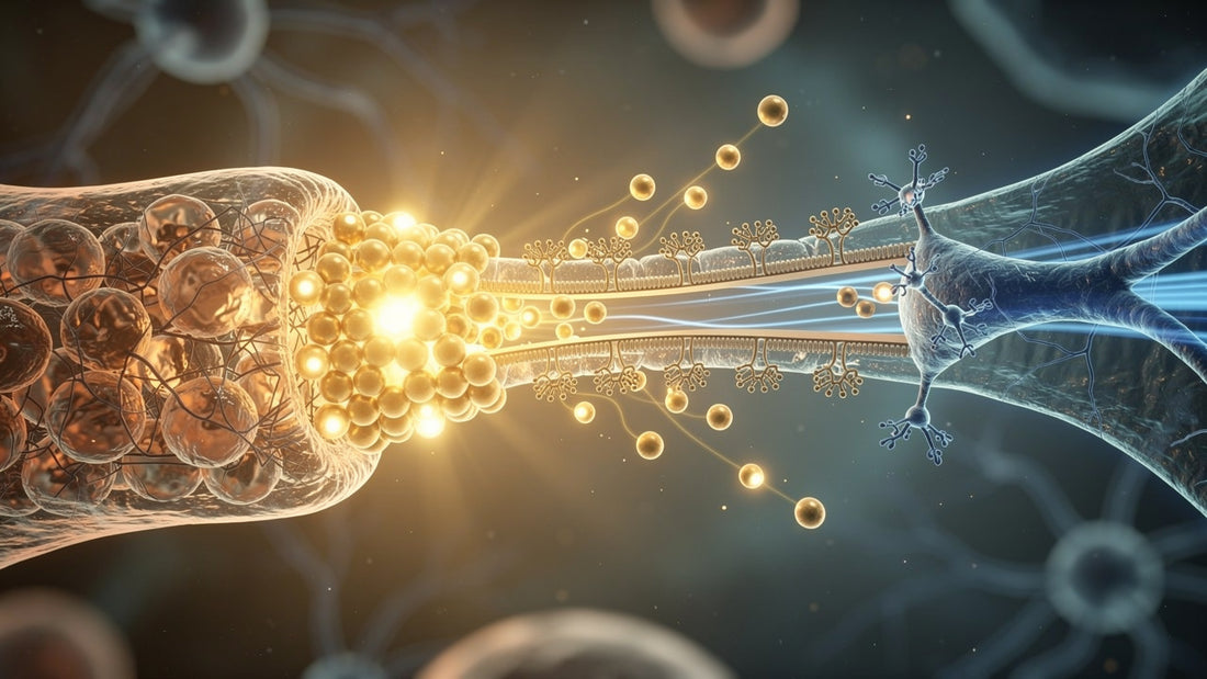 Brain synapses showing acetylcholine neurotransmitter activity